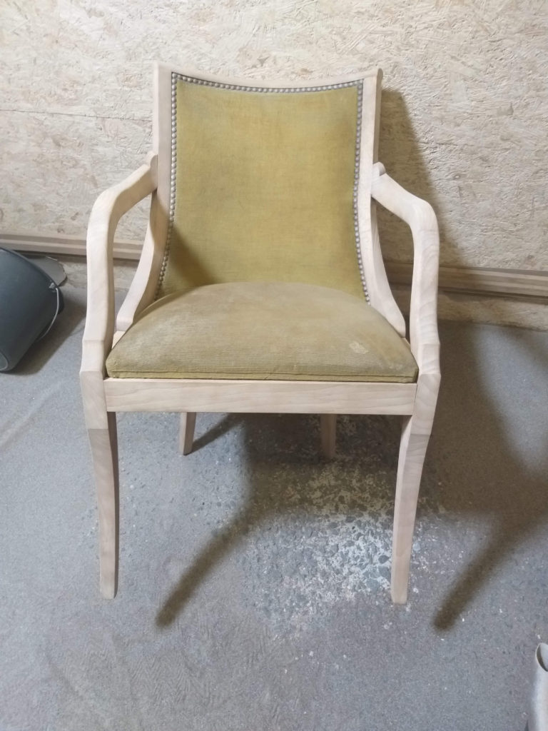 Vintage stoel gezandstraald